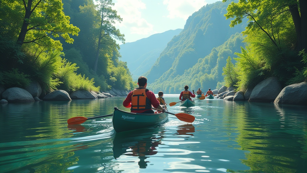 nachhaltigen paddelausflug