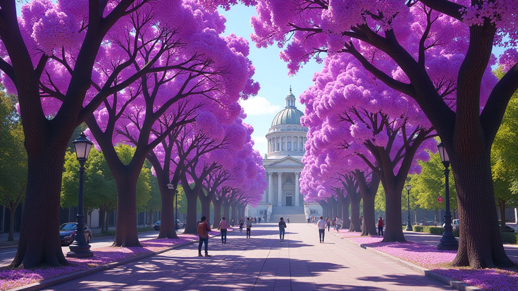 bl tenrausch jacaranda b ume