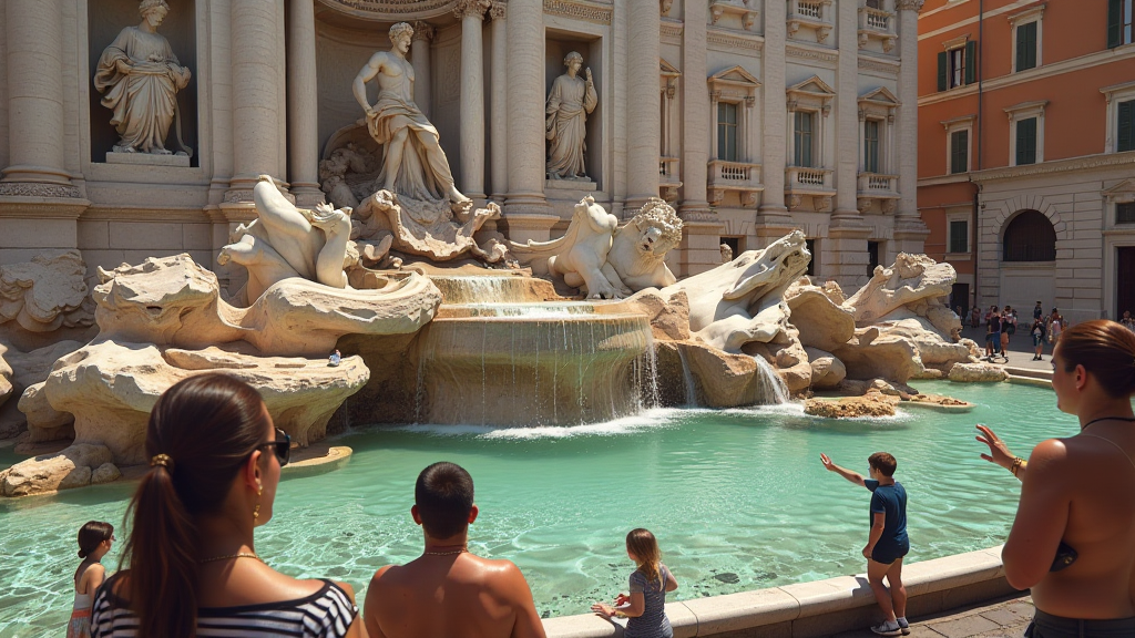 trevi brunnen m nzwurf