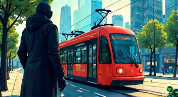Abenteuerliche Fahrt mit der Tram und dem E-Bike