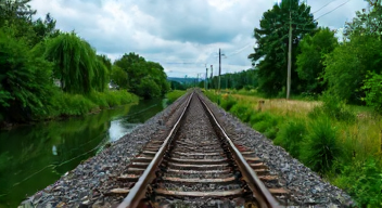 Perspektiven zu Hochwasser und Bahn in Nidderau